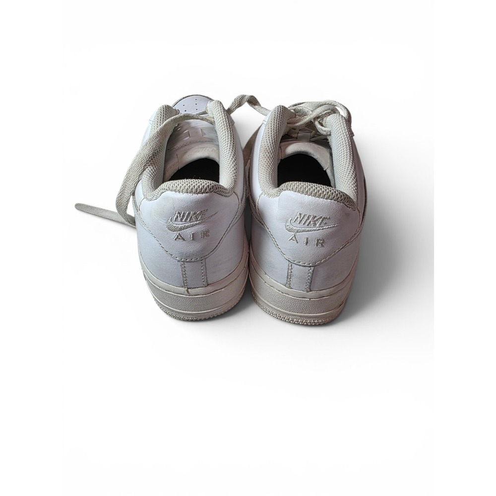 Nike Air Force 1 Low Top White Sneakers Youth Grade size 6.5Y/ Womens Size 8 - Picture 6 of 6
